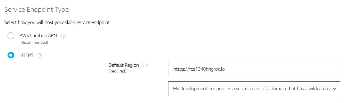 Amazon Alexa Skill Endpoint
