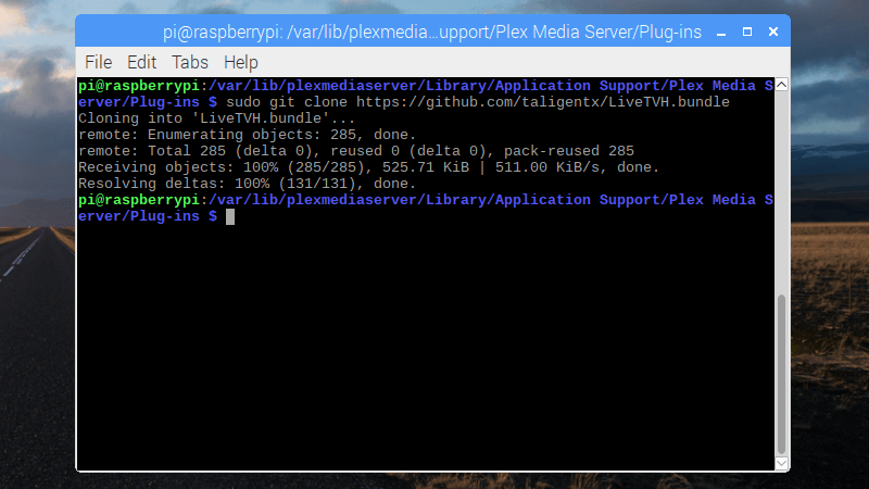 Installation de LiveTVH étape 2