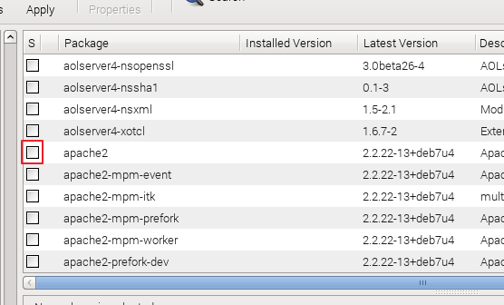Case à cocher synaptique