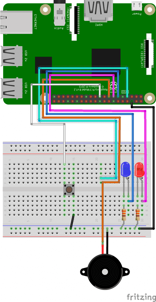 Script Buzzer GPIO et Python (6/9) - Buzzer