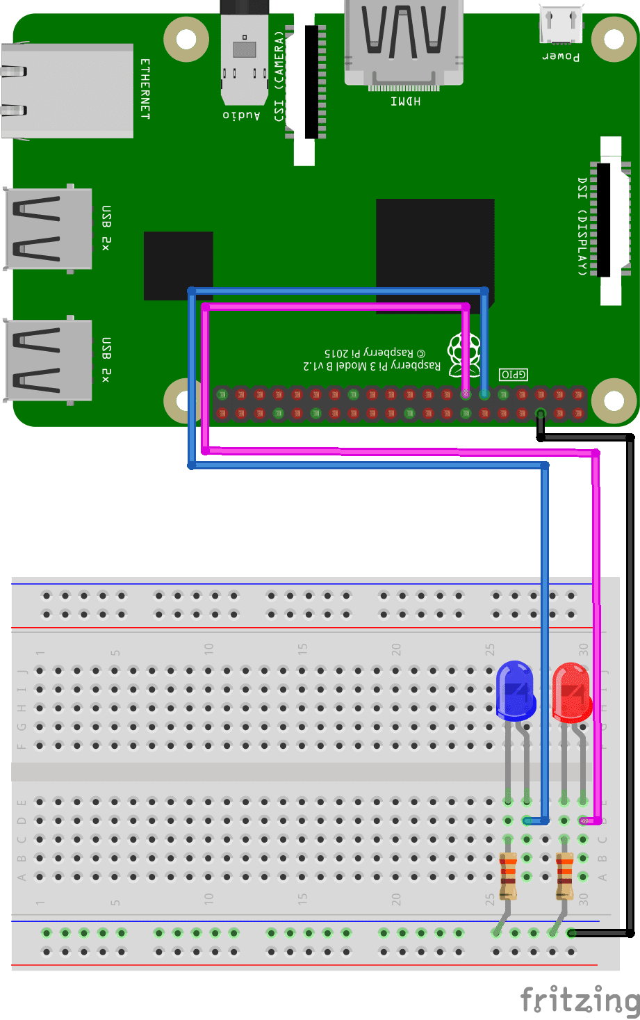 GPIO et Python (3/9) - LED clignotante