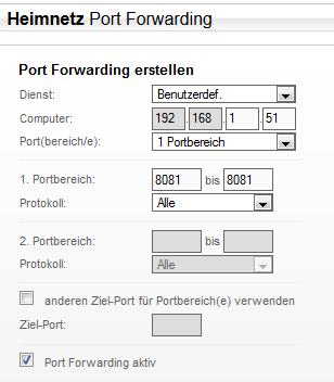 Port NoIP du Raspberry Pi