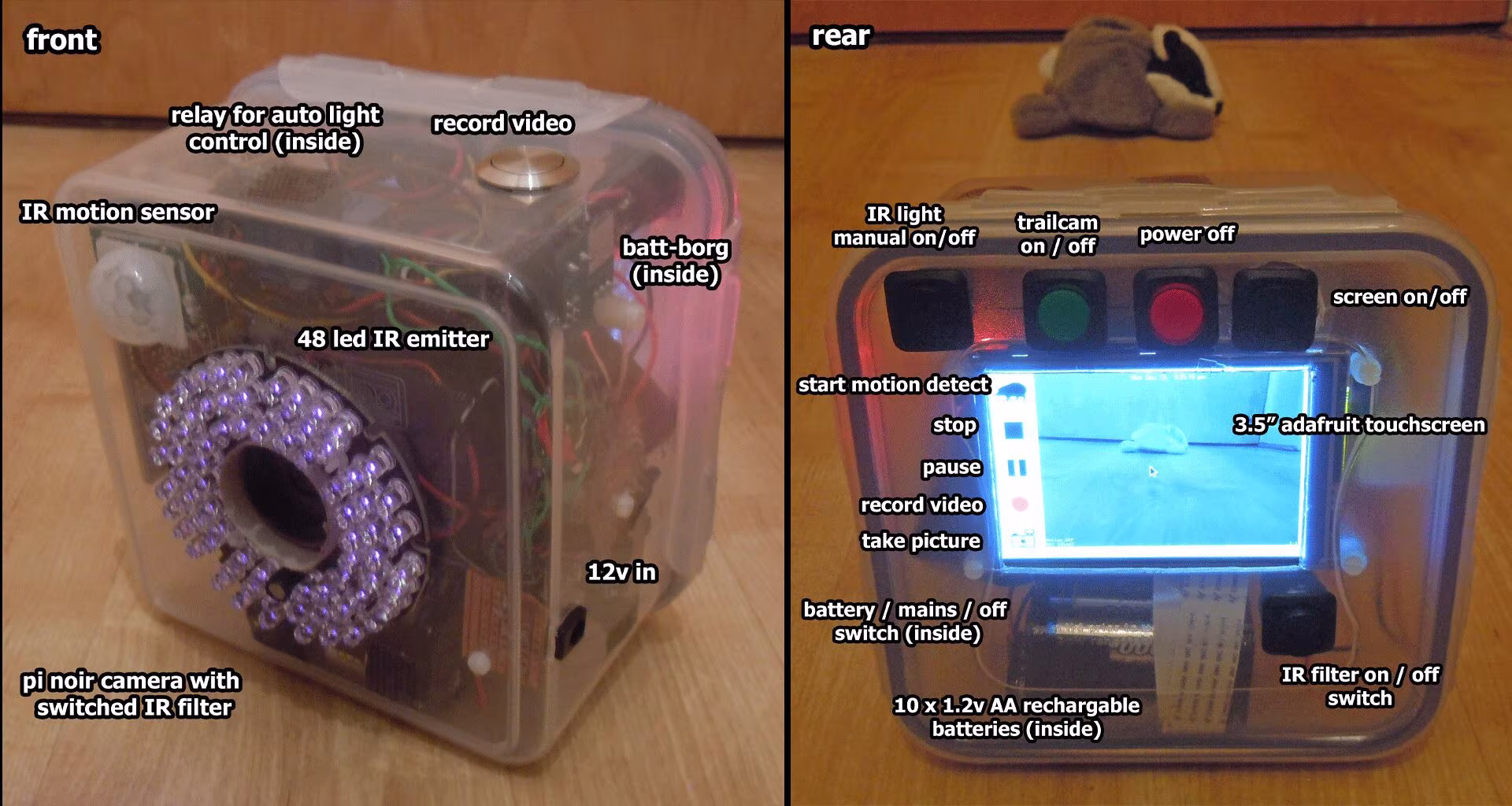 La camera de suivi portable utilise une seule source dalimentation