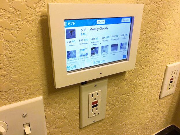 Le thermostat NuHeat remplace par Raspberry Pi avec ecran tactile