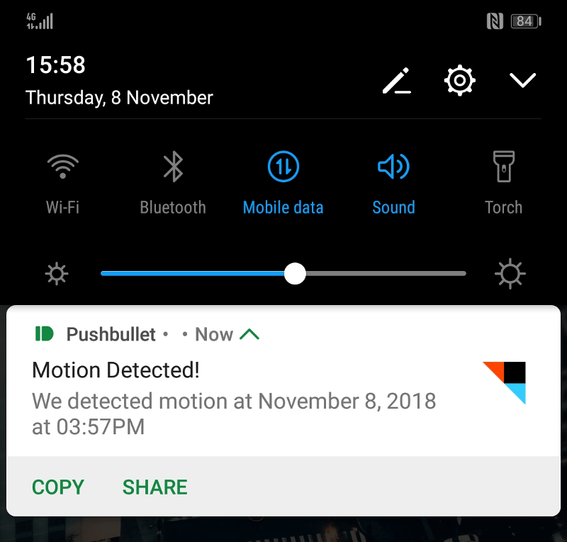 Notification Pushbullet