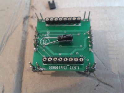 broches de connexion soudées