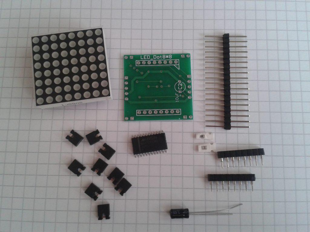 8×8 LED Dot Matrix Parts
