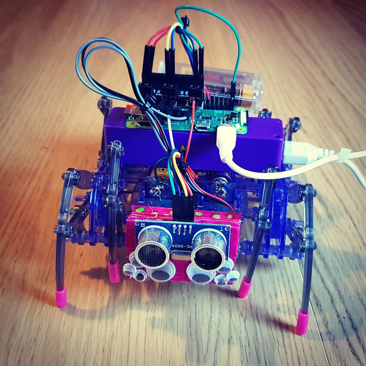 Créez une araignée robot à l'aide d'un Raspberry Pi, de quelques kits et de CamJam EduKit 3