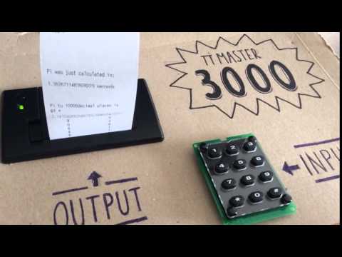 Calculer Pi et imprimer sur une imprimante thermique à partir d'un Raspberry Pi