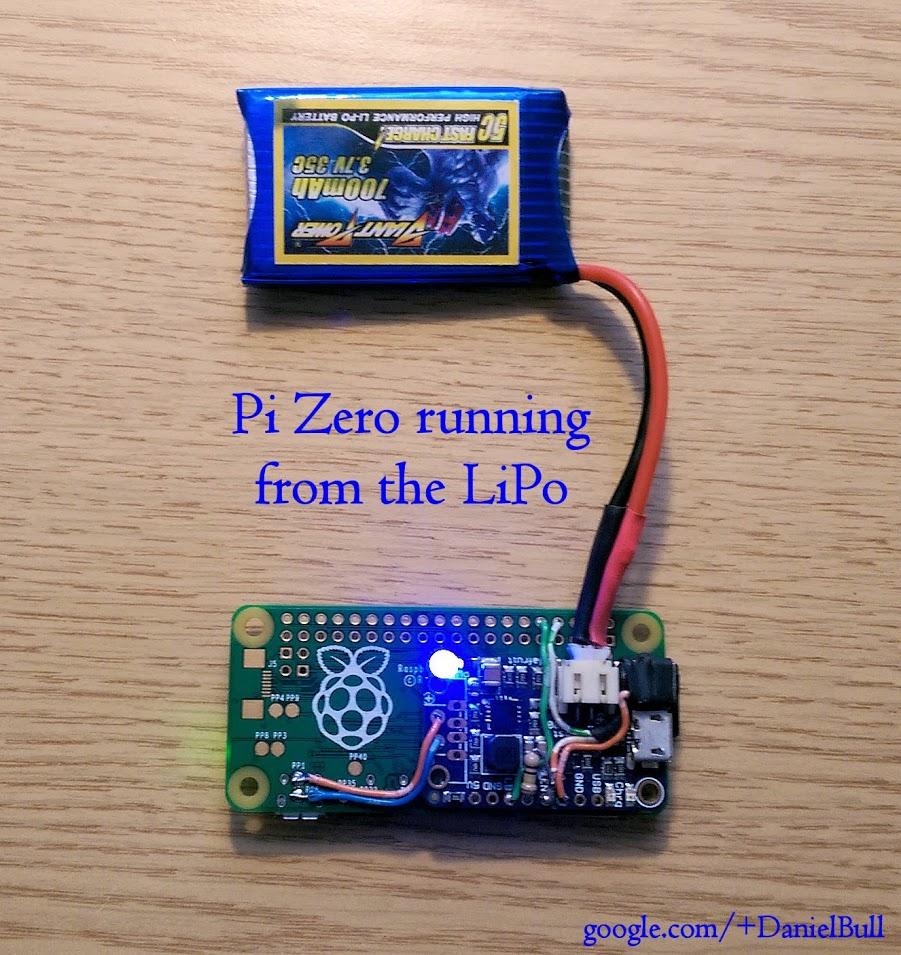 Exécutez un Raspberry Pi à partir d'une batterie LiPo