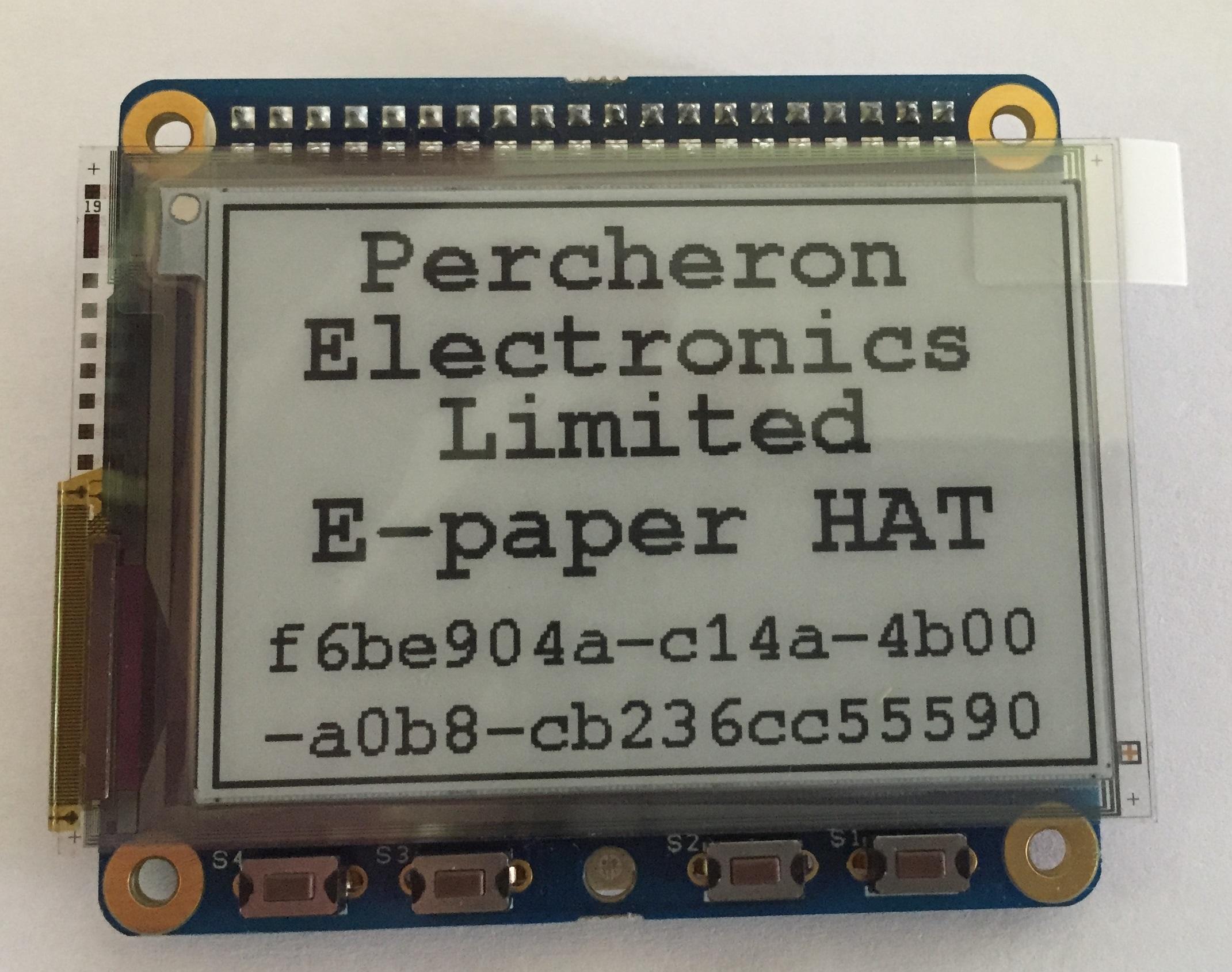 Examen de Percheron Electronics E-paper HAT