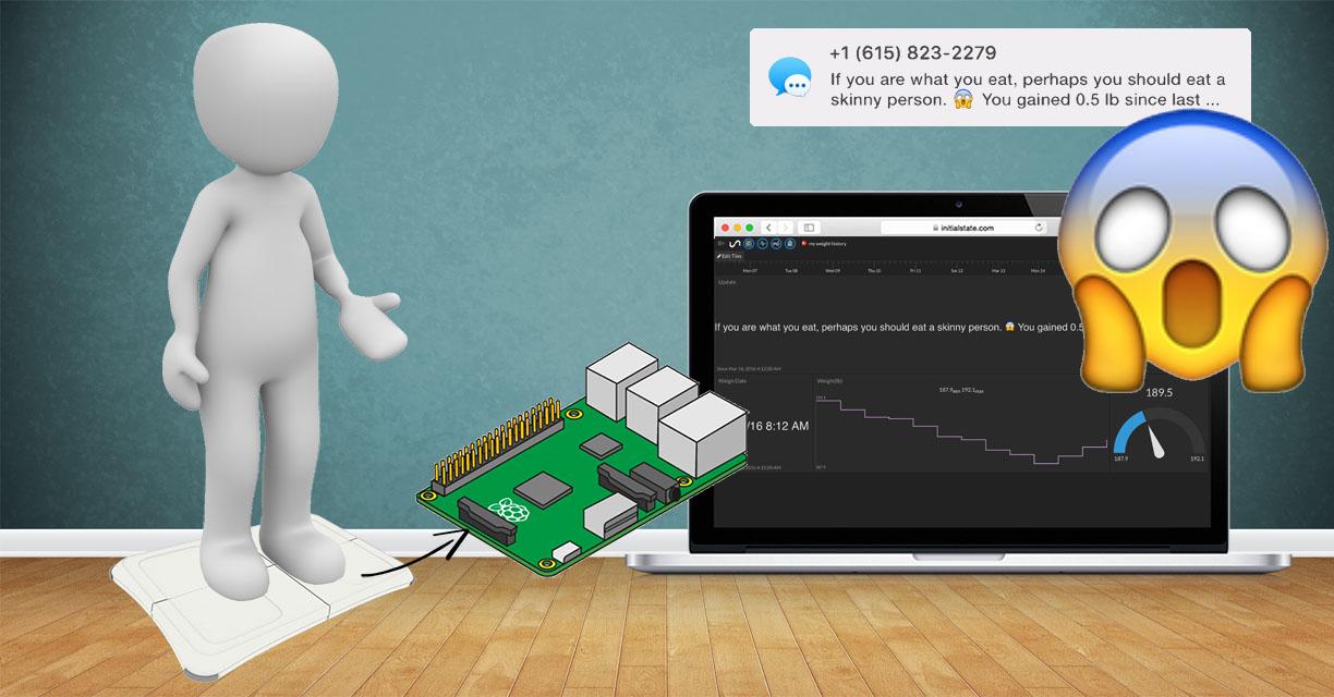 Suivez votre poids avec cet ensemble de balances qui utilise un Raspberry Pi et une Wii Balance Board