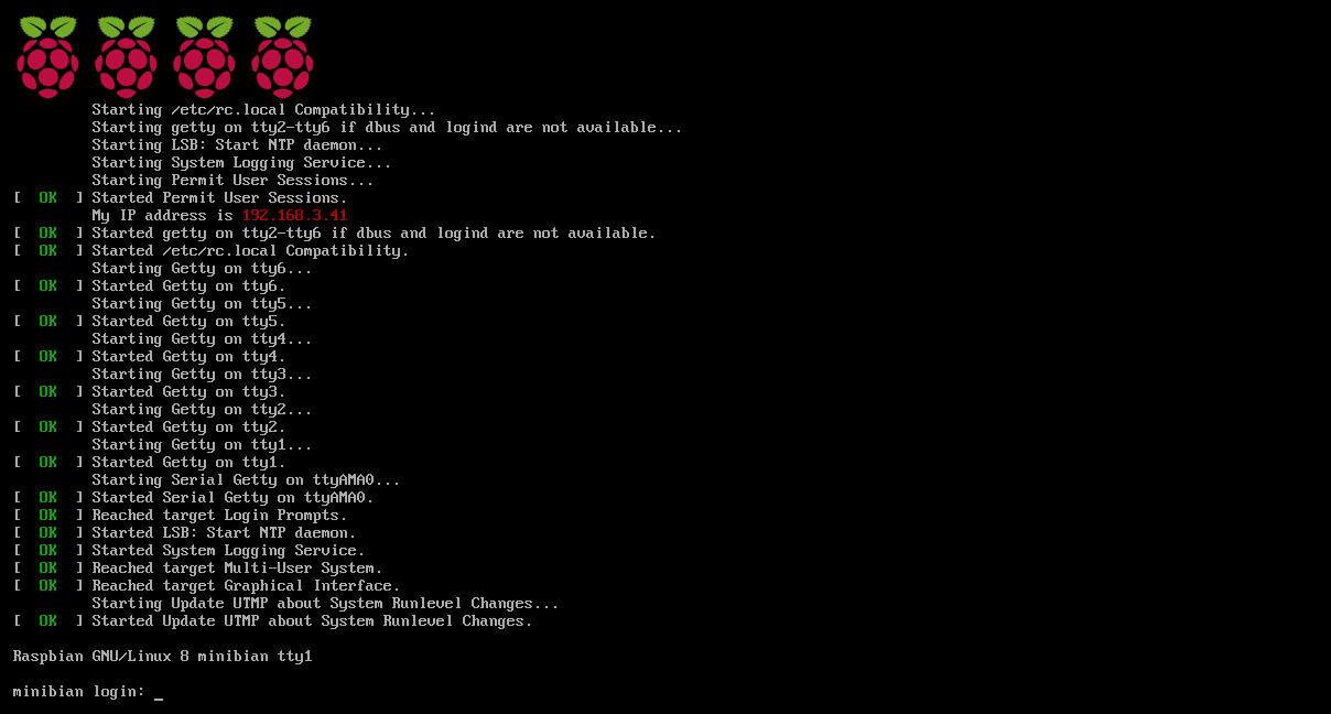 Minibian mis à jour vers Jessie pour le Raspberry Pi