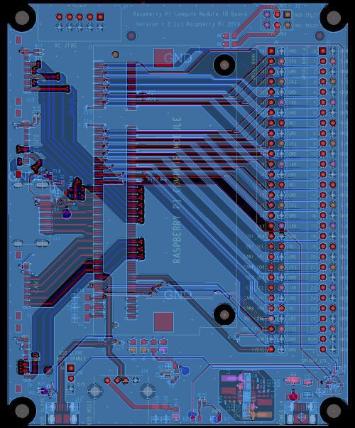Publication des fichiers CAO du module de calcul Raspberry Pi IO Board