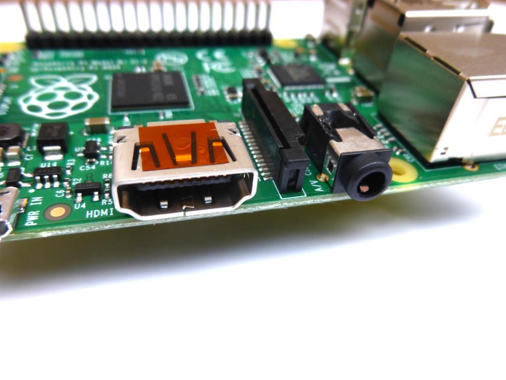 Notes de compatibilité pour le port audio / vidéo Raspberry Pi B +