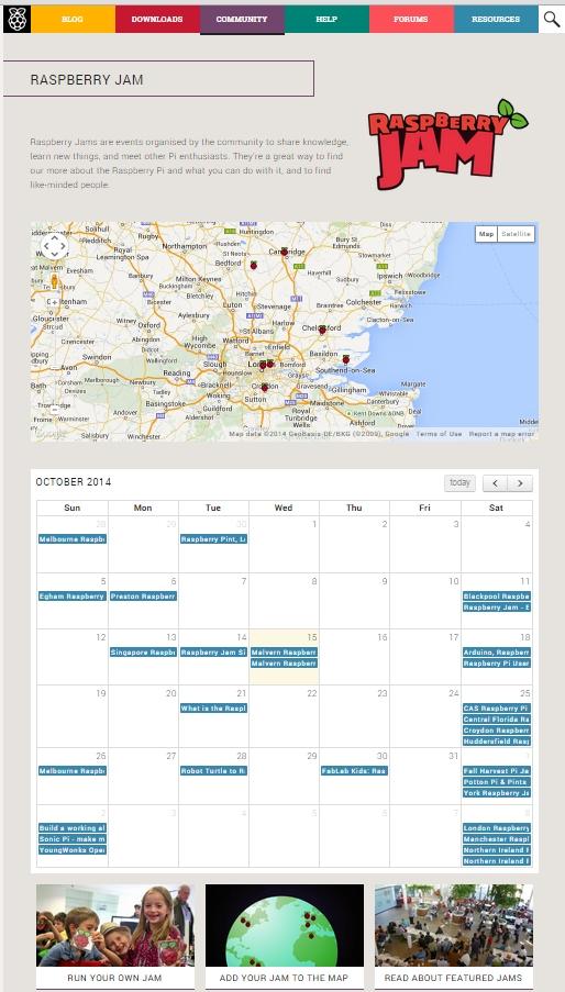 Nouvel espace Raspberry Jam sur le site de la Fondation!