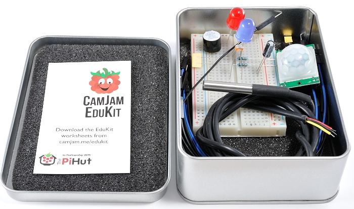 Plus CamJam EduKit 2 - Couverture des capteurs