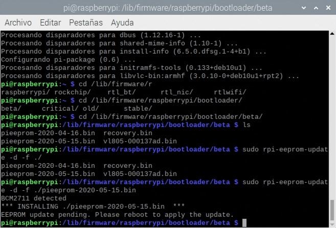 Mise à niveau vers le nouveau firmware Raspberry Pi 4B avec démarrage USB