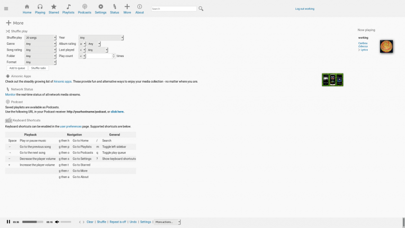 comment installer airsonic sur le raspberry pi - configurer subsonic