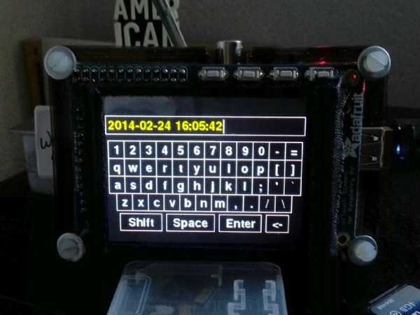 Clavier virtuel pour le PiTFT pour le #RaspberryPi