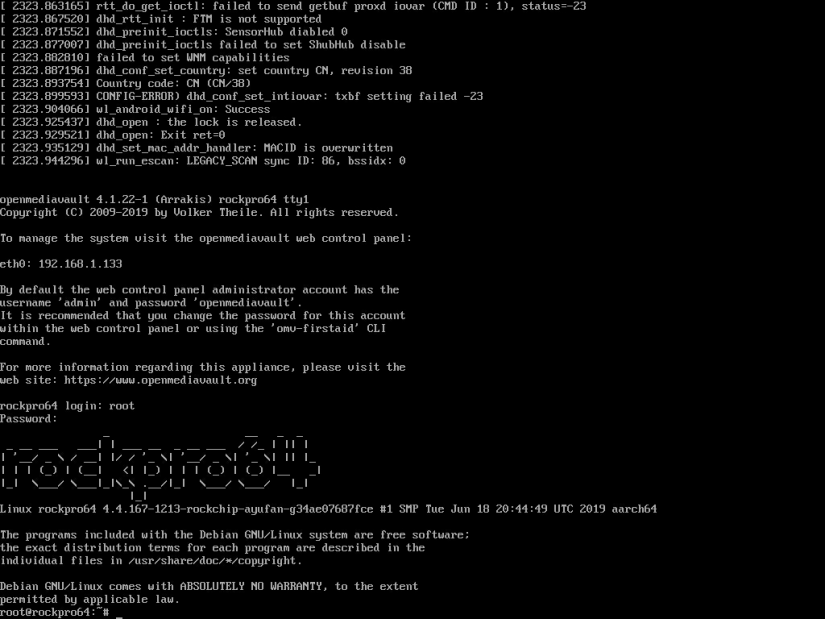 NAS RockPro64 - Comment installer OpenMediaVault sur RockPro64