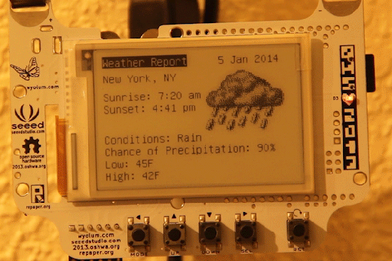 Station météo ePaper avec #RaspberryPi et dérivé #Arduino 1 Station meteo ePaper avec RaspberryPi et derive Arduino