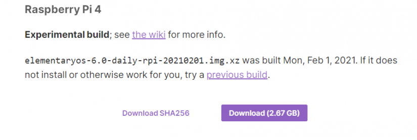 comment installer le système d'exploitation élémentaire sur raspberry pi 4