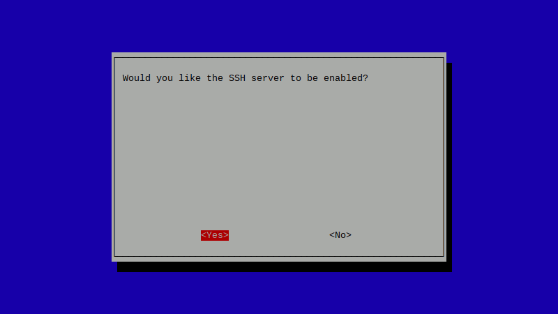 Activer RetroPie SSH - Écran Raspi-config