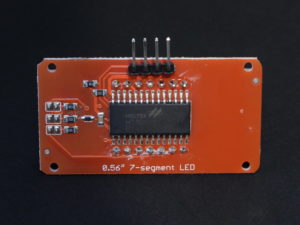 Dos du module LED à 4 chiffres et 7 segments