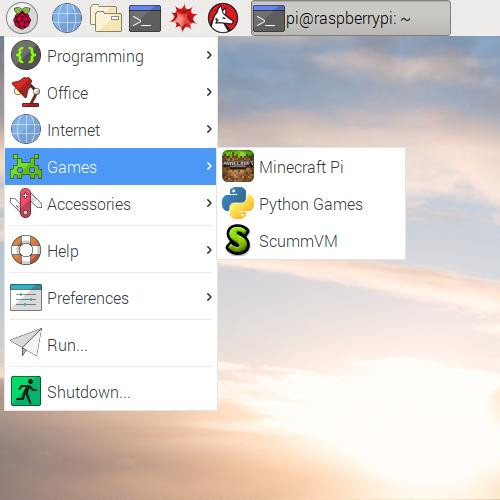 Option de menu ScummVM