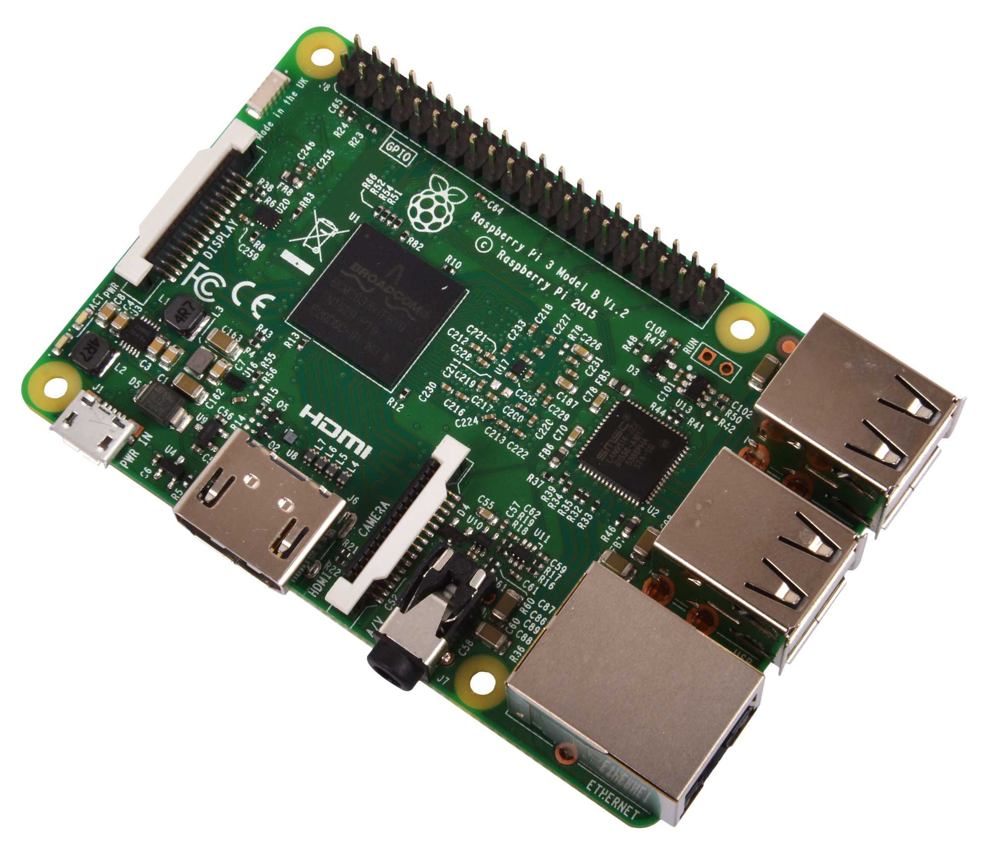 Présentation de l'ordinateur monocarte Raspberry Pi 3 modèle B