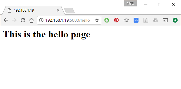 Site d'essai de flacon