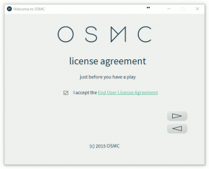 Assistant d'installation OSMC
