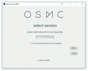 Assistant d'installation OSMC