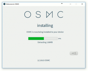 Assistant d'installation OSMC