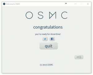 Assistant d'installation OSMC