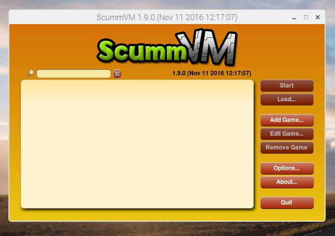 Lanceur principal de ScummVM