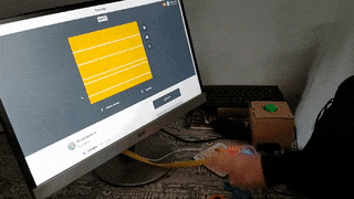 Kit de capteur de mouvement Kano en action