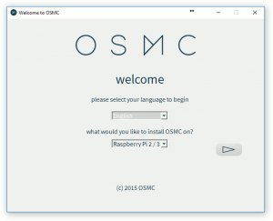 Assistant d'installation OSMC