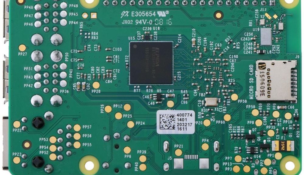 Points de test sur un Raspberry Pi 2 Points de test sur un Raspberry Pi
