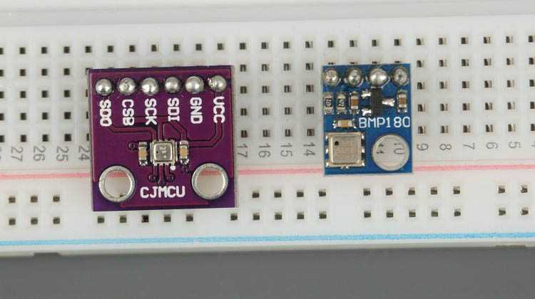 BME280 vs BMP180 Capteur barométrique : température, humidité et pression
