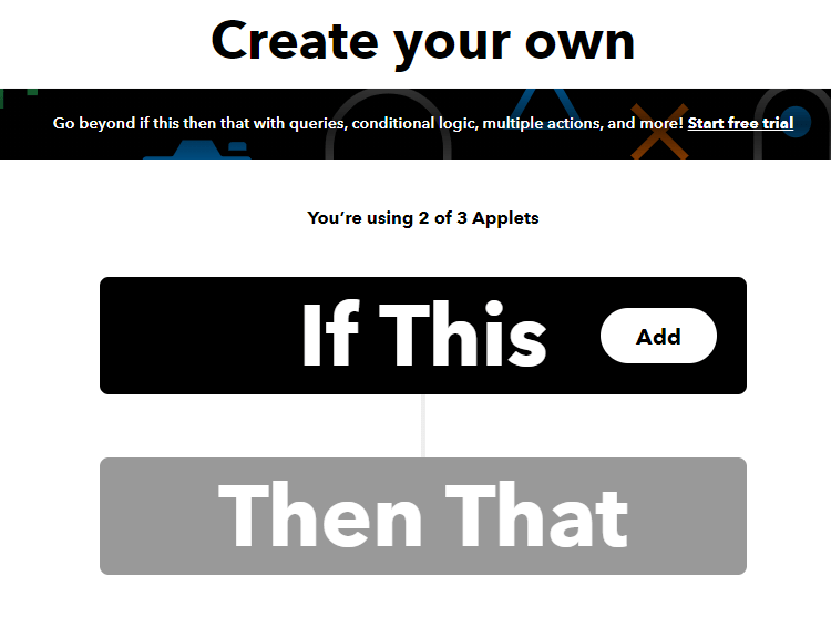 IFTTT Créez votre applet
