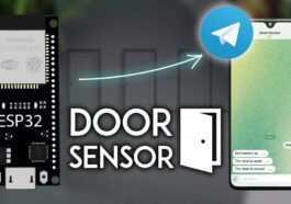Notifications de télégramme de moniteur d'état de porte ESP32