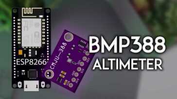 ESP8266 NodeMCU avec capteur barométrique/altimètre BMP388 (Arduino)