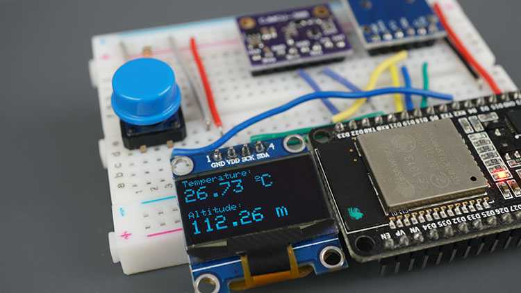 ESP32 BMP388 Capteur Altitude Pression Température Arduino Oled SSD1306 Carte MicroSD Pièces Requises