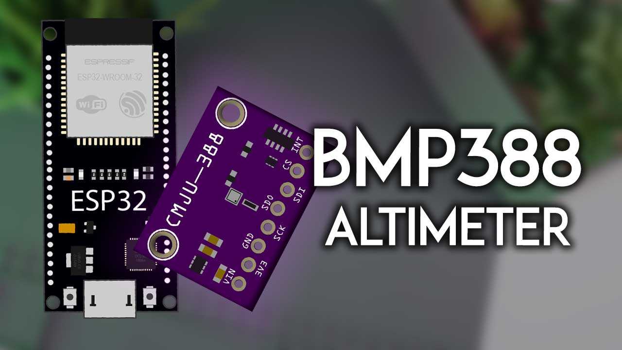 ESP32 avec capteur barométrique/altimètre BMP388 (Arduino)