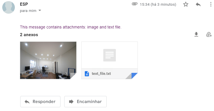 Envoyer un e-mail avec pièces jointes ESP32 et ESP8266