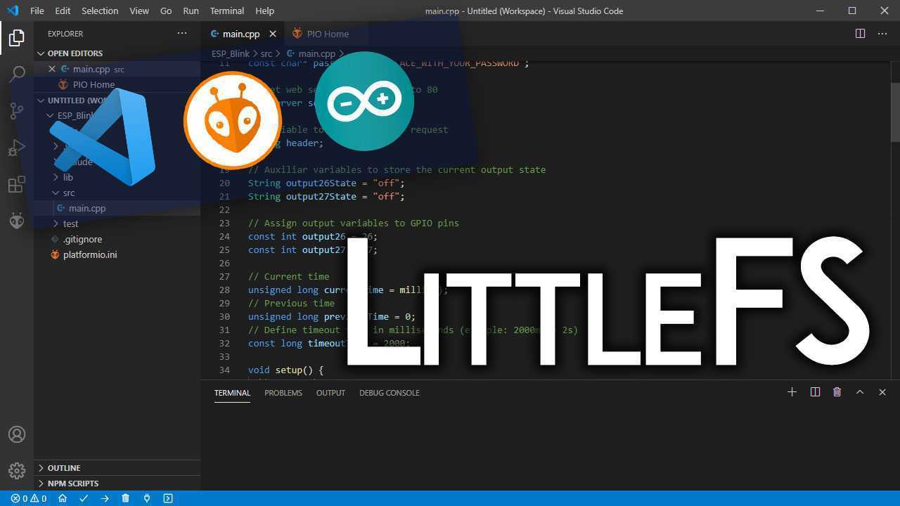 ESP8266 VS Code PlatformIO : télécharger des fichiers sur le système de fichiers LittleFS
