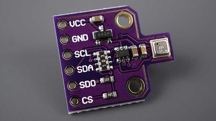 Serveur Web ESP8266 NodeMCU avec BME680 - Station météo 3 BME680 Capteur de gaz humidité pression barométrique température ambiante gaz qualité de l'air avant