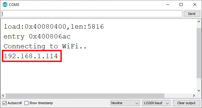 ESP32 ESP8266 Serveur Web PWM Arduino IDE Adresse IP du moniteur série